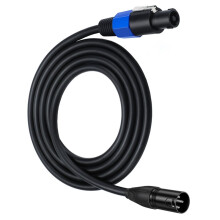 Speakon to XLR Cable Audio SpeakOn to XLR Extension DJ PA Gig Stage Microphone Mic 3 Pin Connection Cable XLR Male