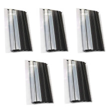 500 Peel and Stick Tin Ties, Wire Bendable, Coffee Bag Ties Sealing Bead of Baked Food Bag 5.5 Inch-Black