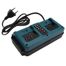 2 Port Li-Ion Battery Charger Fast Charging for 18V 20V GBA18V80/GBA18V40/GBA18V120 EU Plug