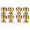 8X Egg Cups Set Stainless Steel Eggs Hard Boiled Eggs and Soft Tray Tool Holders Kitchen, Gold 1