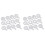 24 Pcs Cappuccino Coffee White Stencils Template Strew Flowers Pad Duster Spray 1