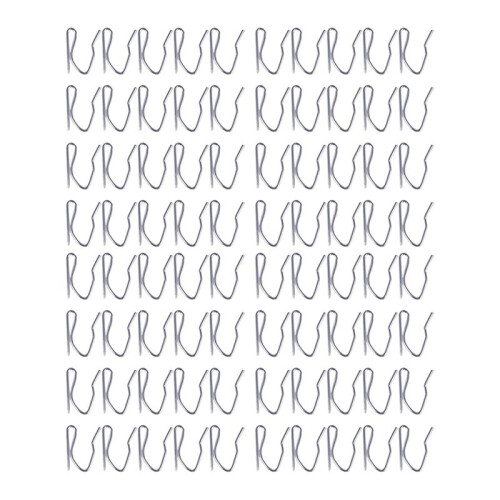 80Pcs Curtain Drapery Pin Hooks - Silvery