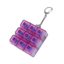 Colorful LED Backlit Clear Switches Tester for-Purple