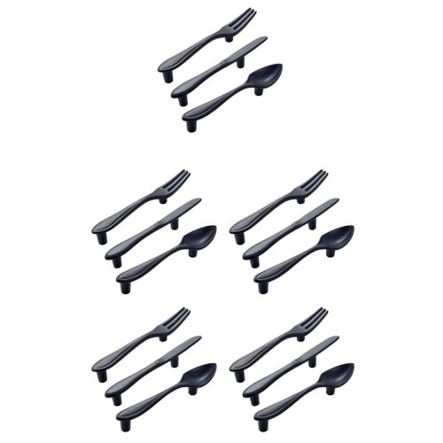 Door Handle 15-Handle Kitchen Handle - Black