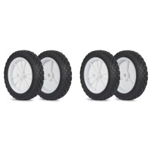 4 Pack 7 Inch Wheels Hand Trucks Wheels, Replacement Wheels Fit for Lawn Mower Wagon Utility Cart