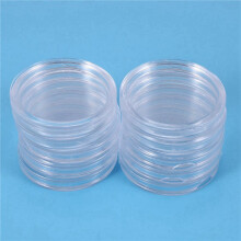 100 Pcs Small Round Transparent Plastic Coin Capsules Box 33mm
