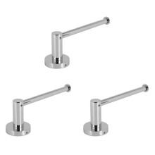 3X Wall Mounted Toilet Roll Holder Polished Chrome Stainless Steel Bathroom Paper Towel Dispenser Tissue Roll Hanger