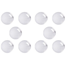 10X Transparent Color Glass Crystal Healing Sphere Photography Props Decor 40Mm