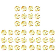 36Pcs of Round Mesh Napkin Ring Holder, Table Set Suitable for Casual or Formal Occasions and Wedding Parties (Golden)