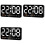 3X Digital Wall Clock, 9Inch LED Digital Clock Large Display with 12/24H,  Digits,Small Silent Wall Clock(White) 1