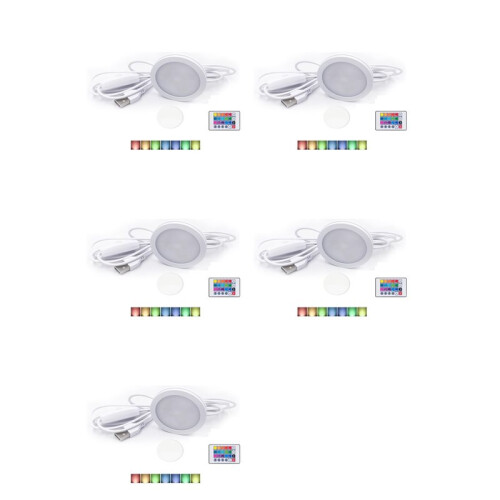 5X DIY Model for Led Lamp Kit,Bright Light -Efficient Custom Lighting Project Multicolor Led Light Parts