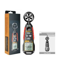 Digital Anemometer 0.4-30m/S GN302 Handheld Wind Speed Meter Humidity AirVelocity Airflow -20C - 60C Temperature Test