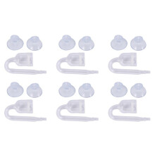 6X Aquarium Aquarium CO2 Diffusor Kohlendioxid Reaktor mit Keramikscheibe + 12 SaugnäPfe