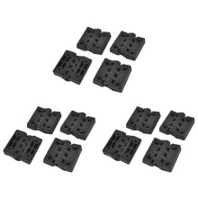 12 Pieces Hinges for Cabinet Doors, Made of Plastic, Reinforced, 40 X 40 mm
