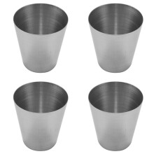 4X 1 Oz 35ml Edelstahl Wein Trinken Schnapsglaeser Bar Accessoires Tasse