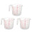 3X 1000Ml Measuring Cup Baking Tool Kitchen Tool High Quality Plastic Measuring Cup Tool Cup with Scale 1