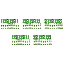 400Pcs Plant Climbing Wall Fixture Clips Plant Fixer Vines Garden Green Leaf Plant Wall Clips Vines Holder for Wall