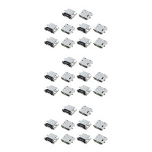30 Pcs Spare Parts Type B Micro USB Female Jack Connector Port Socket