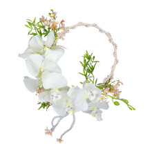 Lifelike White Phalaenopsis Wedding Bridal Bouquet Artificial