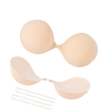 2 Piece Women's Thickened Push Up Adhesive Strapless-Color A