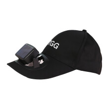 Chapeau de soleil innovant Ă panneau solaire avec-Noir