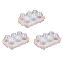 3X Portable Camping Shockproof and Leakproof 6 Eggs Carrier Container Case Eggs Carrier Holder Egg Storage Box Case