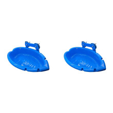 2X Food Tray Multifunction Bathtub Animal Cage Standing Wash Shower Box Bird Toys Pet Cleaning Product