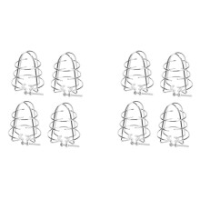 Fire Sprinkler Guard Cover Fire Cage for Protecting Flush Mount/Side Wall Drywall Pendent Recessed 8pcs