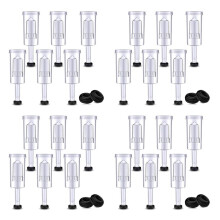 Airlock Set for Fermentation, 80 Pieces Silicone Grommets and 6 Pieces Plastic Airlock for Preserving, Making Wine