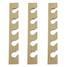 3X Hölzerner Huthalter für Baseballkappen, Heimdekoration, Platzsparender Organizer Aus Holz mit Ausstellungsregal, Holzfarbe