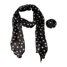 Foulard en polyester respirant, foulard de cou,-Pdot noir b