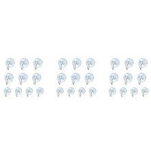 30 Windows Transparent Suction Cup Suction Cup Hook Clothes Jacket Metal Hook