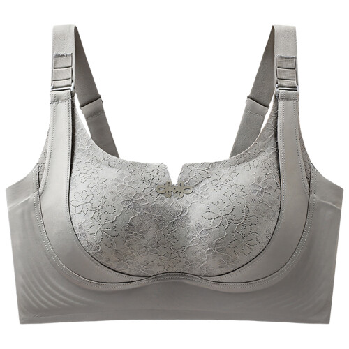 Breathable Nylon Push Up Bra With Adjustable Hook-S green 34 75