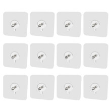 Adhesive Screw Hooks Wall Mount Hangers No Drilling Sticker-12