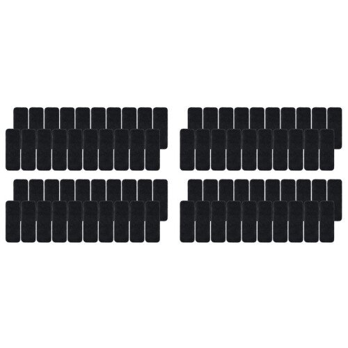 80 Stück Deckenventilator-Flügelfilter, Deckenventilator-Luftfilter, Ventilator-Luftreiniger-Pads, Kokosnuss-Carbon-Deckenventilator-Luftfilter