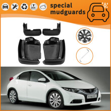 Compatibile con Honda Civic 2012-2015, accessori paraspruzzi, styling auto, 4 pezzi anteriori e posteriori