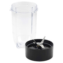 Set di lame di ricambio + tazza da 473 ml per frullatore MB1001 da 250 W, ricambi compatibili.