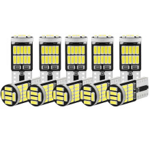 10 lampadine LED W5W T10 4014 26SMD per interni auto, plafoniera e plafoniera.