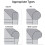 2PCS Soft Stretch Plush Armrest Covers, Stretch Armrest Covers for Chairs/Sofas, Couch Arm Covers,White 4