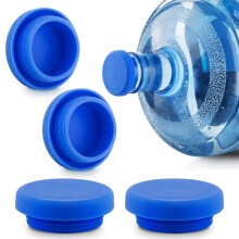 Tappi in silicone riutilizzabili per bottiglie, 4 pezzi, chiusura ermetica anti-goccia, per bottiglie d'acqua da 55 mm, compatibili con