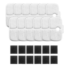 Confezione da 12 filtri di ricambio compatibili con i distributori d'acqua wireless per gatti PLWF005/PLWF115/WF105, con filtri di buon