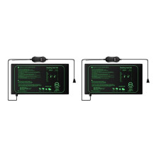 2X 50-W-SäMlings-Heizmatte mit Thermostat mit Temperatureinstellung Von 5 Bis 42 für Pflanzenwachstum und Keimung, EU-Stecker
