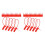 2000 Pcs Plastic Tamper Seals Fire Extinguisher Tags Security Tags Seals Safety Numbered Zip Ties Labels 1