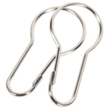 Lot of 200 Iron Shower Curtain Hooks Rings Pear Clips