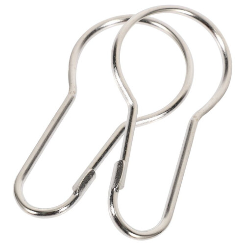 200 Pezzi Ferro Doccia Tenda Ganci Anelli Clip di Pera