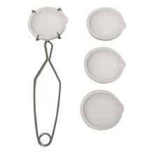 Set di 5 piccole ciotole in ceramica per fusione, crogioli, piatti e tazze per fondere oro, argento e rame con frusta, pinze e manico 2