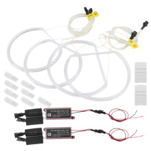 4 anelli luminosi a LED CCFL Angel Eye bianchi, non a proiettore, per BMW Serie 3 E46.
