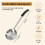 4 Pcs Portion Control Serving Spoons Portion Control Spoons Ladle Spoon, Slotted and Unslotted Portion Scoops 6oz 7