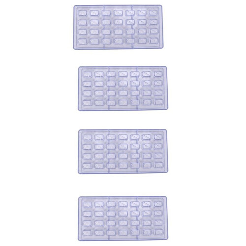 4X Diy Pastry Tools Polycarbonate Chocolate Molds and Chocolate Making Supplies Candy Cake Baking Mould