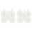 10 Pacotes de EspaçOs em Branco de Girador de Vento de SublimaçãO Giradores de Vento de 8 Polegadas para DecoraçãO de PáTio e Jardim Interior e 1